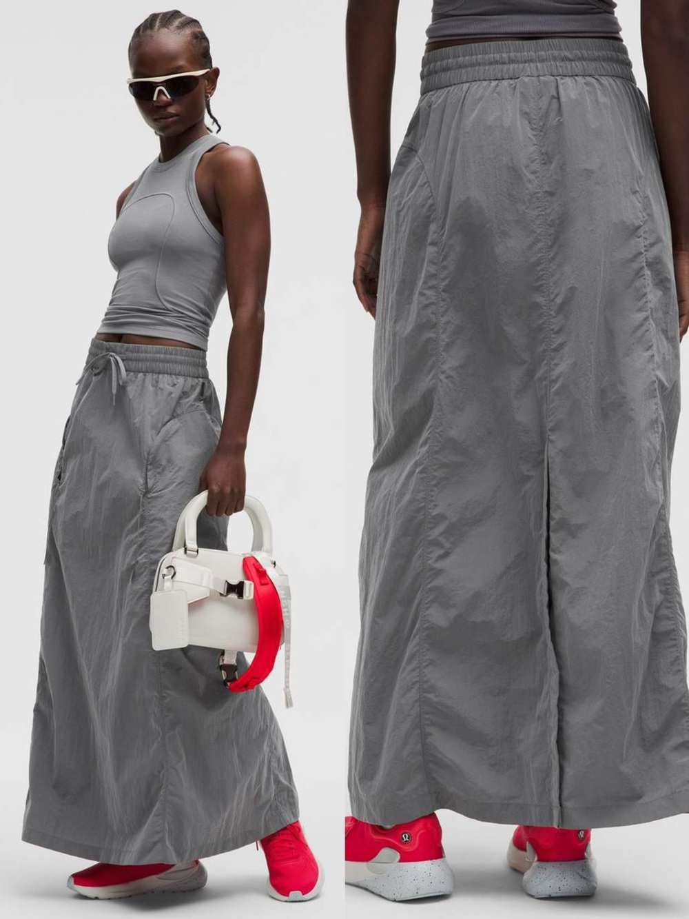 lululemon athletica Woven Cargo Maxi Skirt *SLNSH Collection in Asphalt Grey